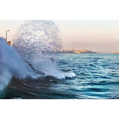 Tableau Mural Vague Vue Sur Saint-malo MER CEANOTHE