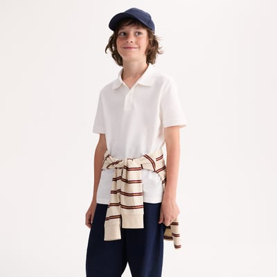 Polo manches courtes en coton piqué LA REDOUTE COLLECTIONS