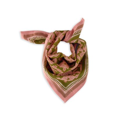 Petit Foulard en coton imprimé MANOA BINDI ATELIER