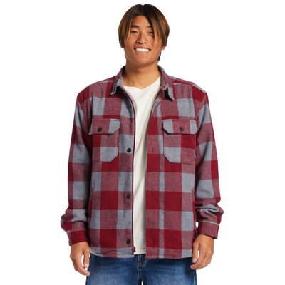 Veste carreaux rouge et noir La Redoute