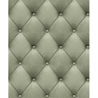 Papier peint capitonné velours beige sable HEXOA