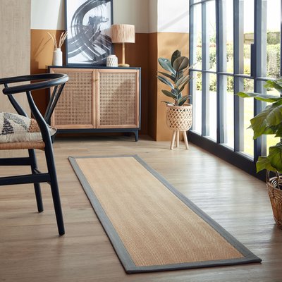 Tapis en jute antiderapant de couloir KIRA FLAIR RUGS