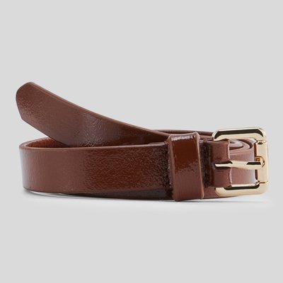 Ceinture 2cm en cuir vernis MONOPRIX