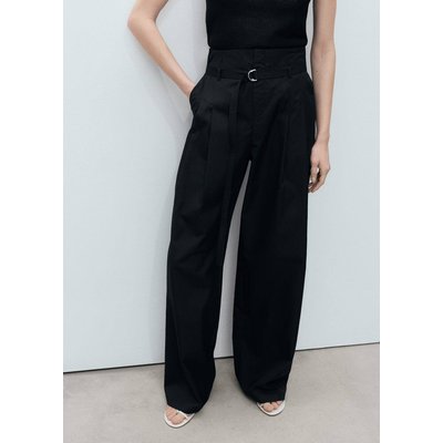 Pantalon wideleg ceinture MANGO