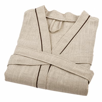 Peignoir mixte 100% lin  naturel Allure LINANDELLE