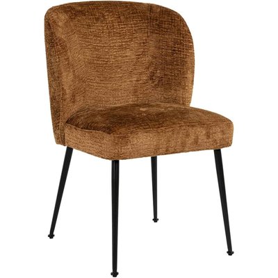 Chaise élégante cognac en métal RECOLLECTION