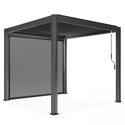 Pergola bioclimatique 3x3m et Store 2,66 X 2,34m OVIALA