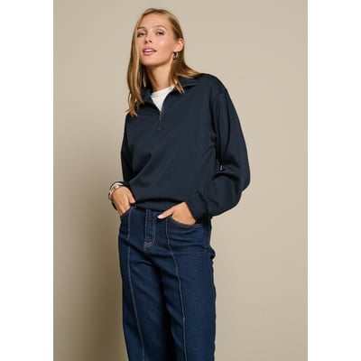 Sweat à col polo zippé LOLALIZA