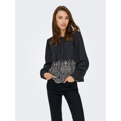 CrystErzoix Chemisier Femme Manches Longues - Polyester Léger - Col V - Style Tunique