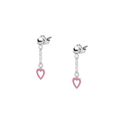 Boucles d'oreilles en argent 925 et laque CLEOR