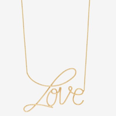Collier doré love - BLING XXL CAROLINE NAJMAN