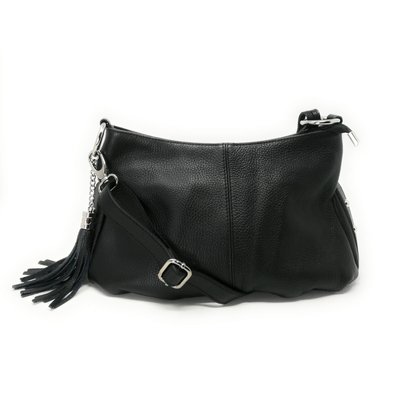 Sac à main en cuir italien avec pompon LOBE OH MY BAG