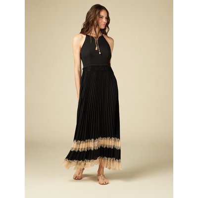 Robe de soiree longue dentelle noir La Redoute