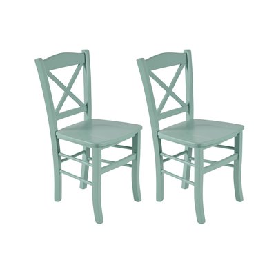 Chaises en hêtre massif couleur pop (lot de 2) - CLAYTON HELLIN, DEPUIS 1862