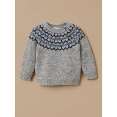 Pull laine col jacquard CYRILLUS