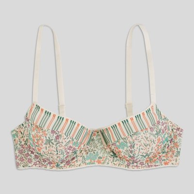 Soutien-gorge triangle foulard AUDE en tulle imprimé, certifié OEKO-TEX MONOPRIX