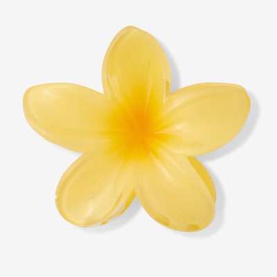 Pince à cheveux fleur tropicale jaune BALABOOSTE
