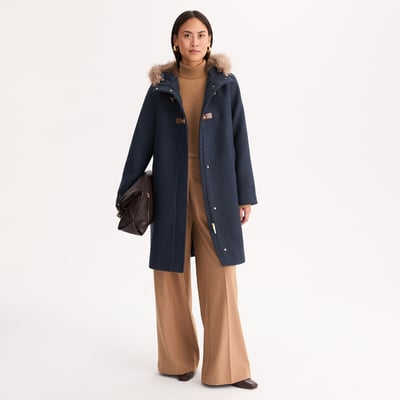Manteau mi-long, style duffle-coat, à capuche  ANNE WEYBURN