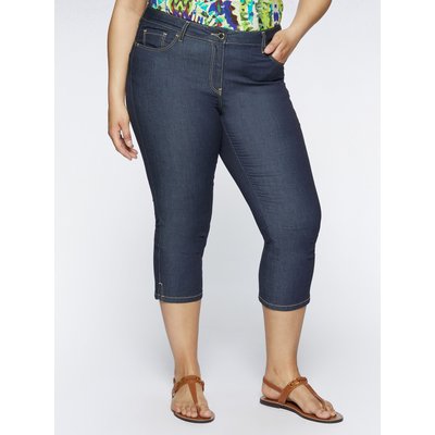 Jean capri avec surpiqûres contrastantes FIORELLA RUBINO
