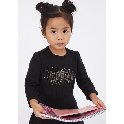 Robe en molleton avec logo et strass LIU JO