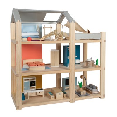 Maison de poupées Nature avec meubles SMALL FOOT COMPANY
