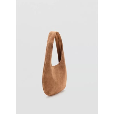 Sac porté épaule en cuir suédé MANGO TEEN