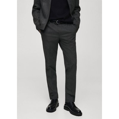 Pantalon flanelle imprimé prince-de-galles MANGO MAN