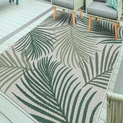 Tapis extérieur tissé kilim rectangle GREENLEAF UN AMOUR DE TAPIS