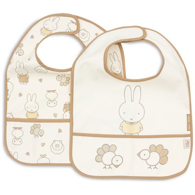 Lot de 2 bavoirs plastifiés JOLLEIN