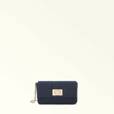 Umhängetasche aus grobem Denimstoff 927 MINI FURLA