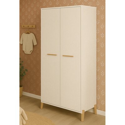 Armoire bébé 2 portes sur pieds en bois BABY PRICE