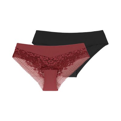 Lot de 2 slip dentelle Kelsea DORINA