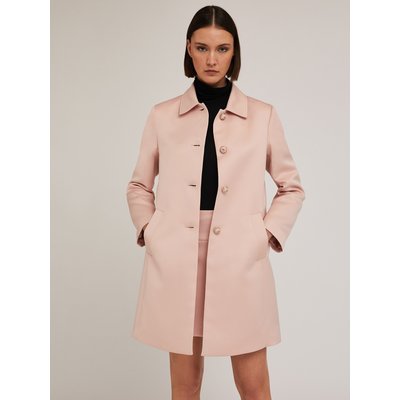 Cappotto monopetto in raso duchesse con fodera interna MOTIVI