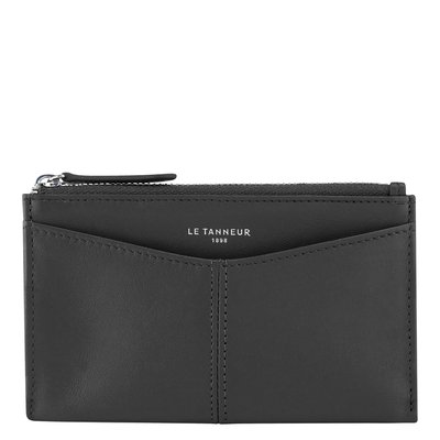 Étui clés zippé en cuir lisse CHARLOTTE LE TANNEUR