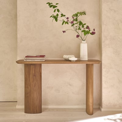 Console en teck massif 120 cm  CALMA BERAH GETAH