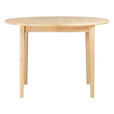 Table repas ronde 110 cm extensible chêne naturel Twist ZAGO