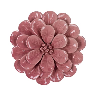 Déco murale fleur céramique 20.7cm EMDE