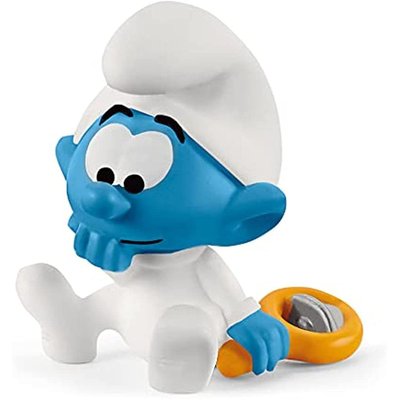 Figurine Bébé Schtroumpf avec hochet SCHLEICH