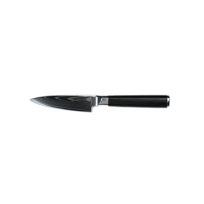 Couteau à légumes noir damas 21cm avec étui - "Core" LAGUIOLE CUISSON