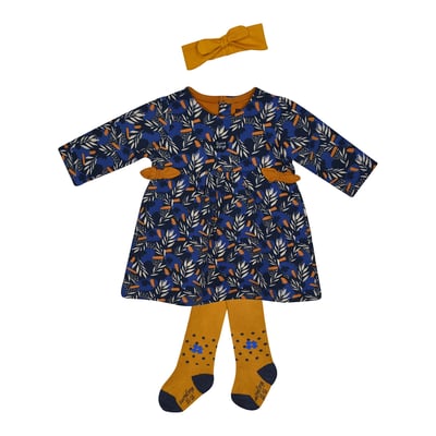 Robe molleton + collant + bandeau fabienne SUCRE D'ORGE