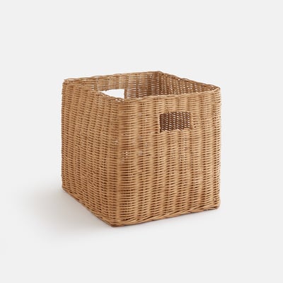 Panier de rangement cube, en rotin, NEIRA LA REDOUTE INTERIEURS