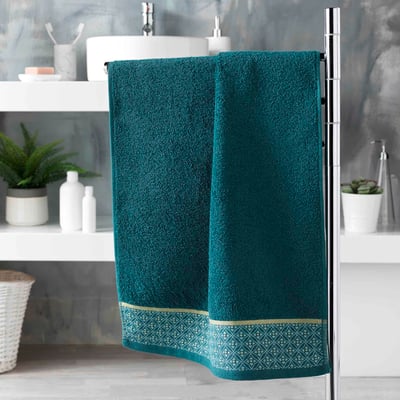 Serviette de toilette 70 x 130 cm Art-Chic Beline gris EDEN
