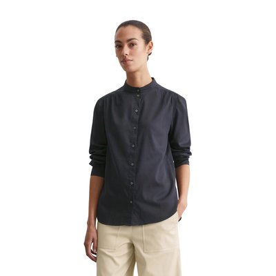 Blouse à col montant relaxed en satin de coton doux MARC O'POLO