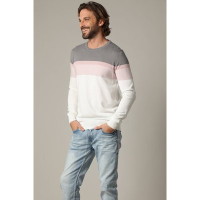 Pull en coton à manches longues avec rayures placées graphiques TOASTY DEELUXE