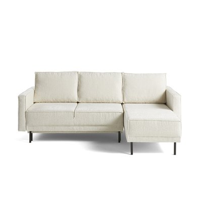 Canapé d'Angle Convertible en Tissu velours relief 4 places - CHARLIE LISA DESIGN