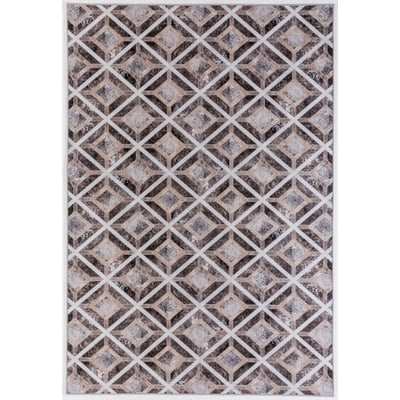 Tapis imprimé Serena, aspect cuir, plat GINO FALCONE