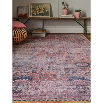 Distressed Vintage Style Flatweave Rug SO'HOME