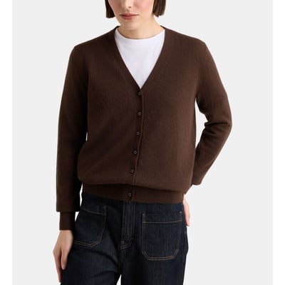 Cardigan droit filao en cachemire GALERIES LAFAYETTE