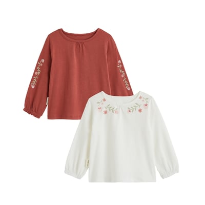 Lot de 2 t-shirts enfant manches longues Harmony PETIT BEGUIN