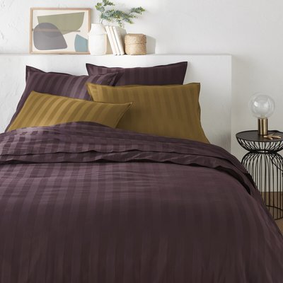 Housse de couette satin de coton lavé, Victor rayé LA REDOUTE INTERIEURS